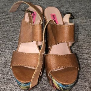 Betsy Johnson colorful wedges
